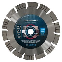  Nozar Nozar Diamantscheibe  230x22,23 mm  TwinMatrix montiert Stahlflansch auf M14 D 80 mm 12466882